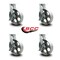 Service Caster 10 Inch Heavy Duty Semi Steel Cast Iron Swivel Caster Set with Brakes SCC, 4PK SCC-KP92S1030-SSR-SLB-4 - alternate 4